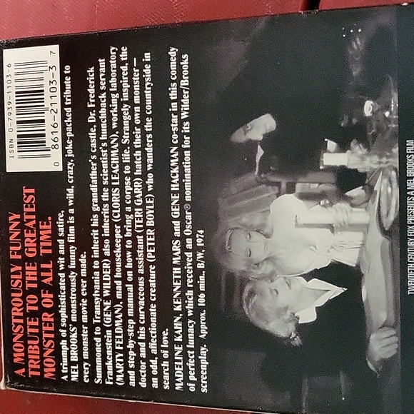 YOUNG FRANKENSTINE 1974 MEL BROOKS GENE WILDER VHS FILM - Picture 4 of 9